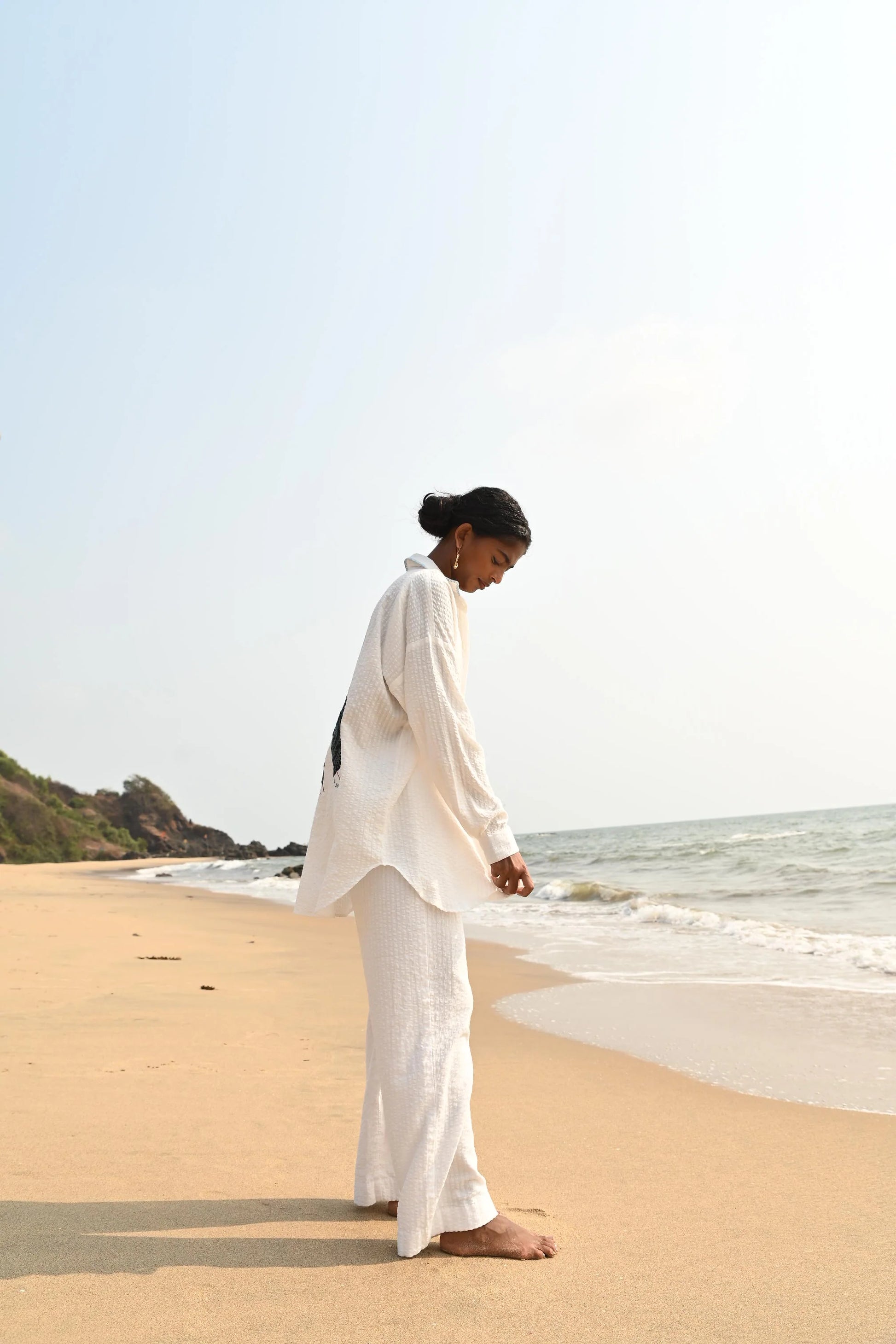 Blue Cotton Shirt | Oversized | Breezy