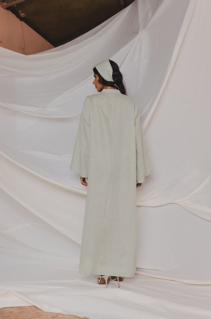 Linen Embroidered Kaftan
