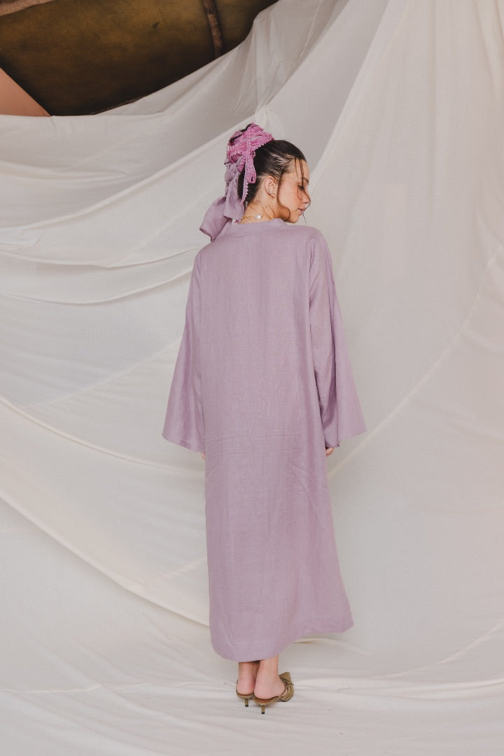 Linen Embroidered Kaftan