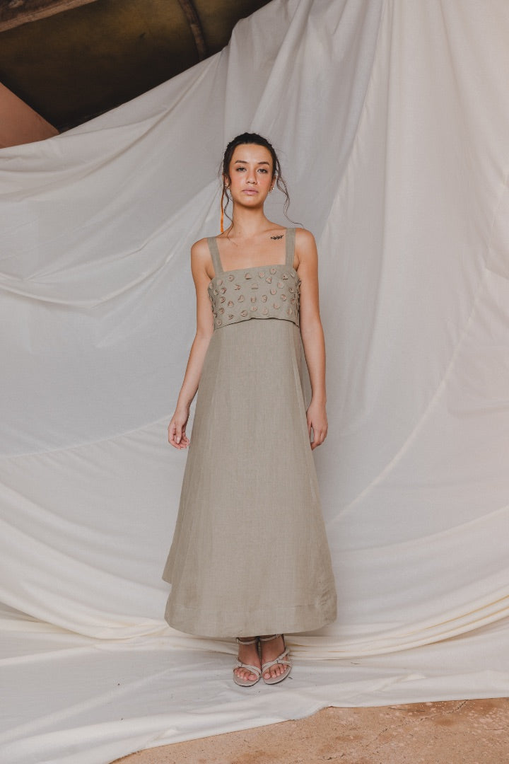 Textured Maxi Dress | Linen | Summer