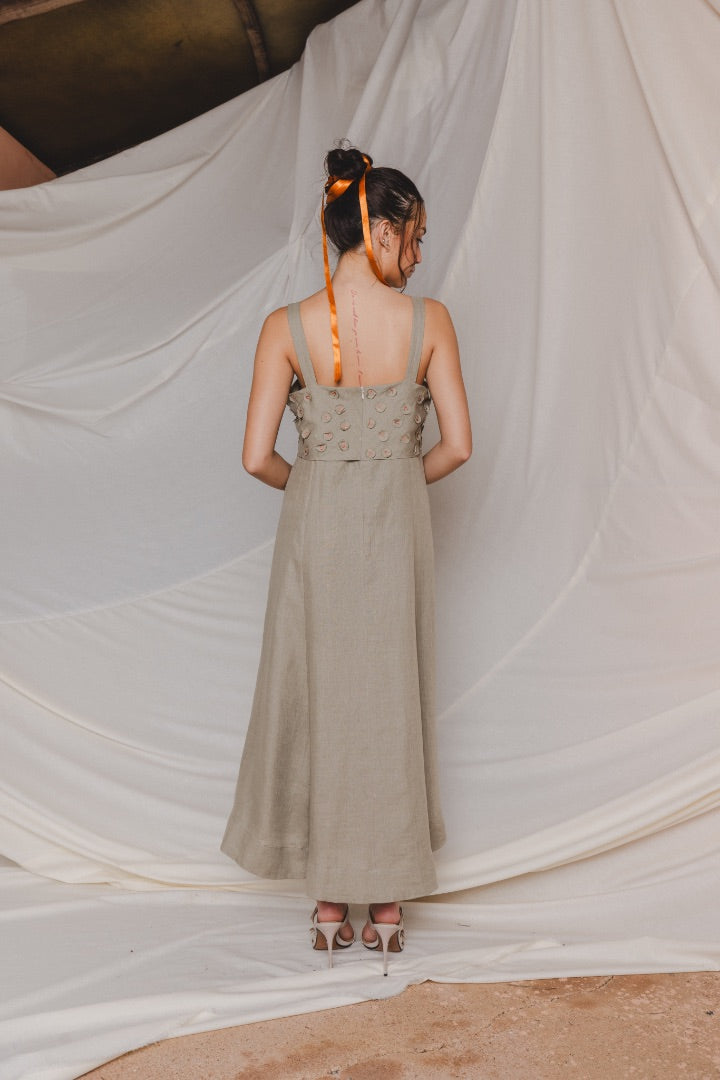 Textured Maxi Dress | Linen | Summer