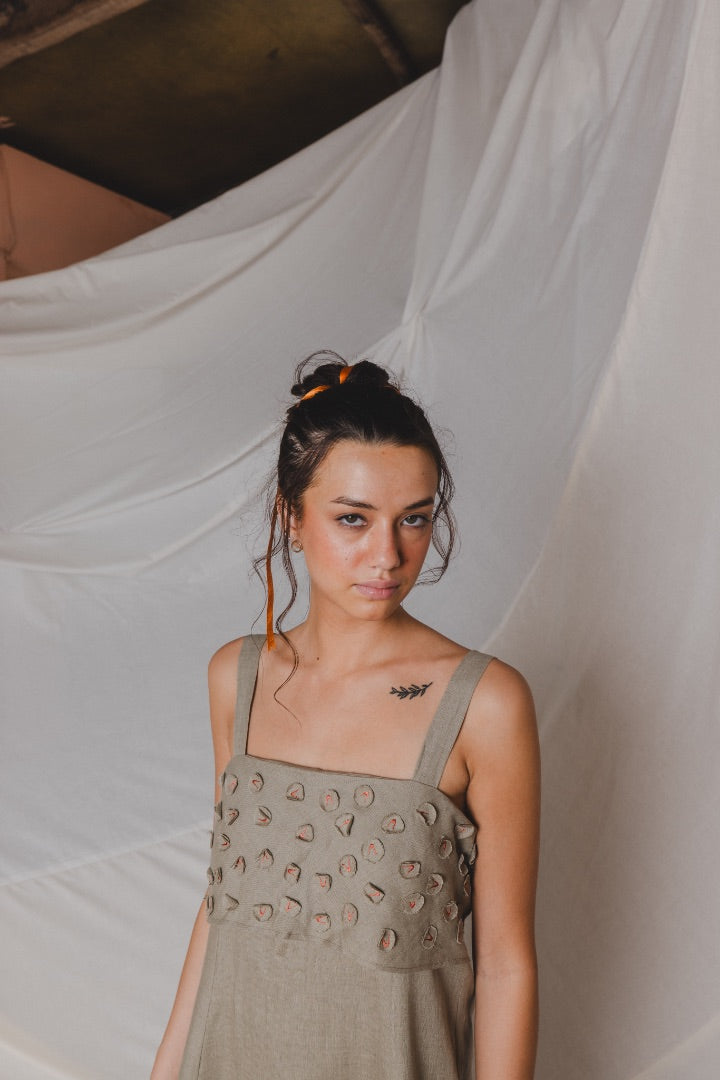Textured Maxi Dress | Linen | Summer