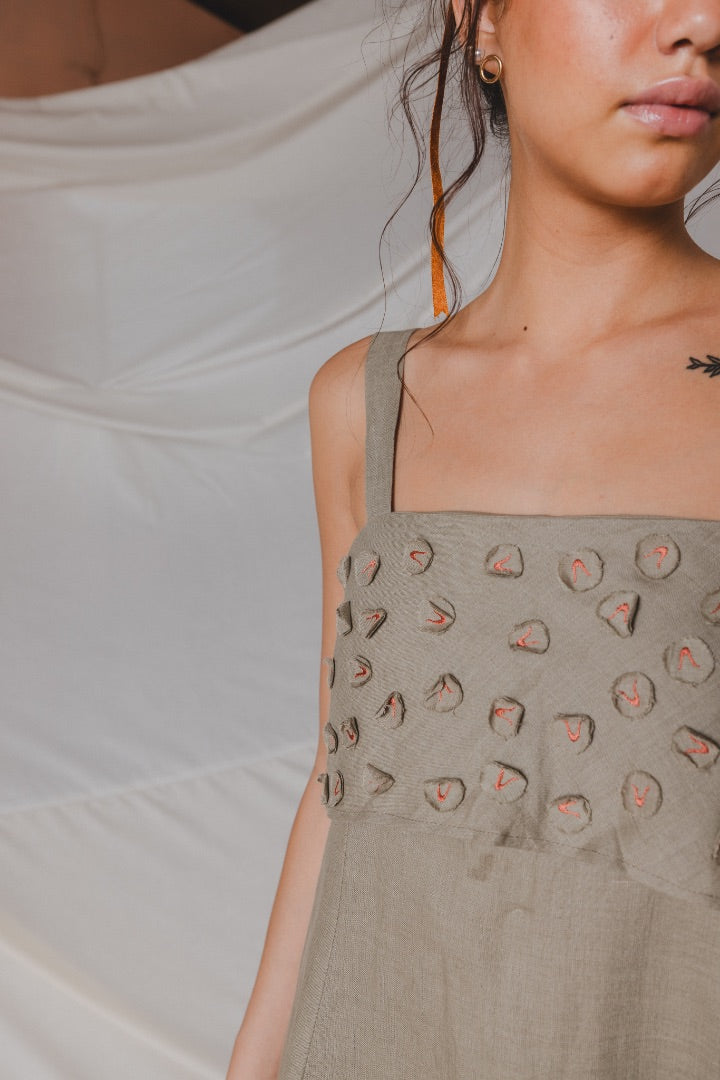 Textured Maxi Dress | Linen | Summer