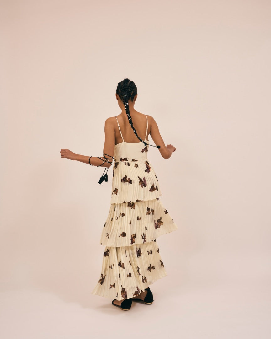 beige brunch dress | silk dress \ strappy