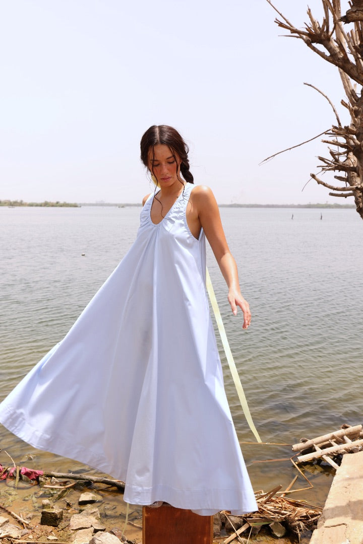 Blue Maxi Dress | Summer Dress | Cotton