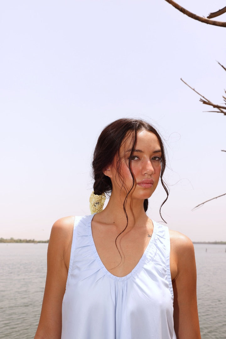 Blue Maxi Dress | Summer Dress | Cotton