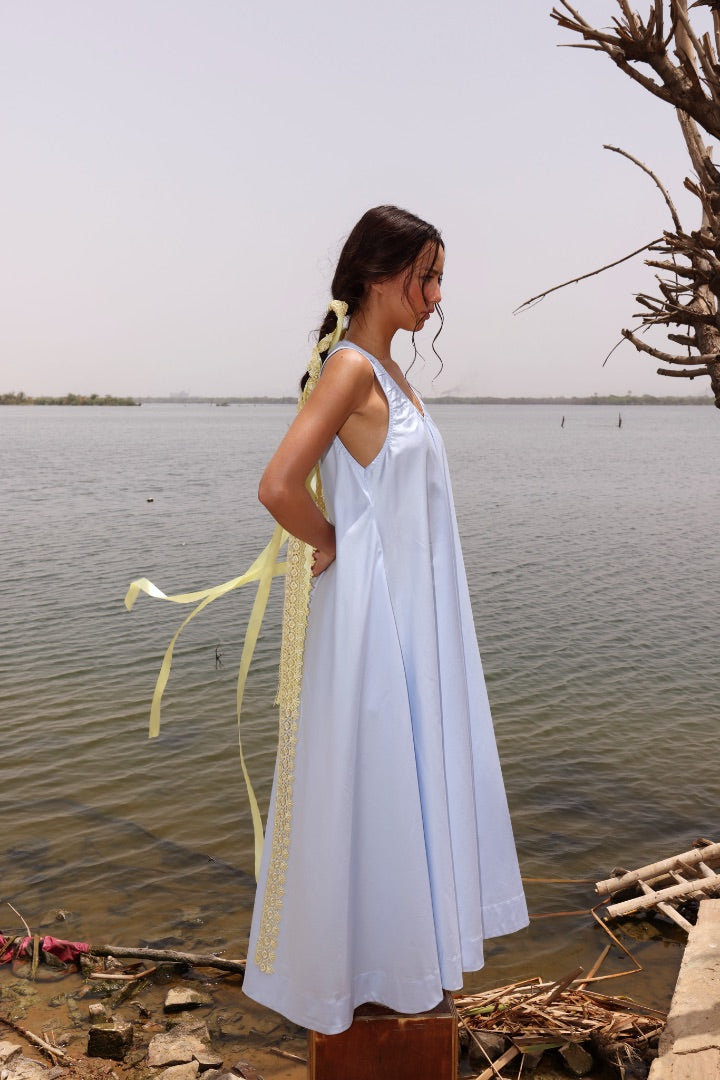 Blue Maxi Dress | Summer Dress | Cotton