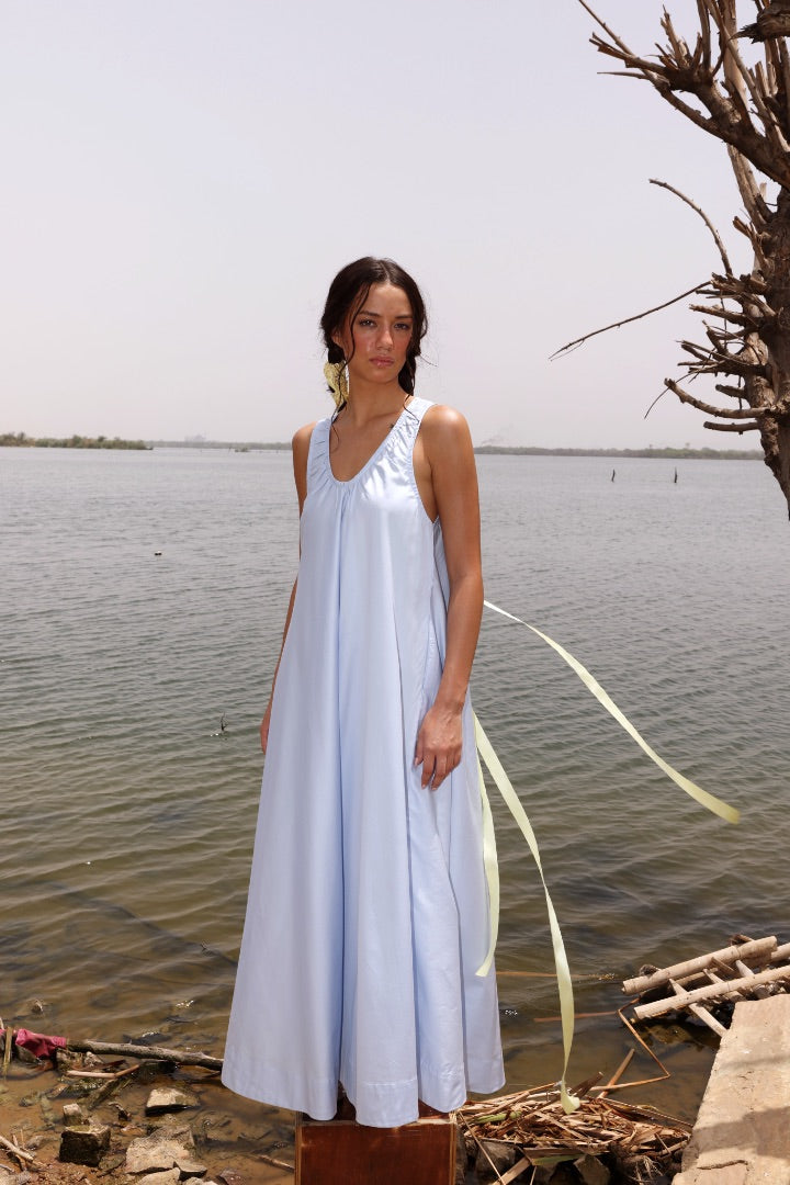 Blue Maxi Dress | Summer Dress | Cotton
