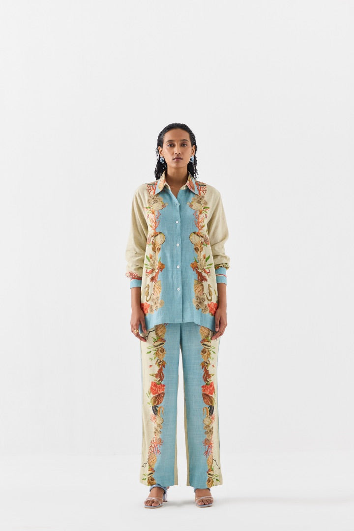 Printed Shirt and Pants Co-ord Set | Modest | Linen | summer