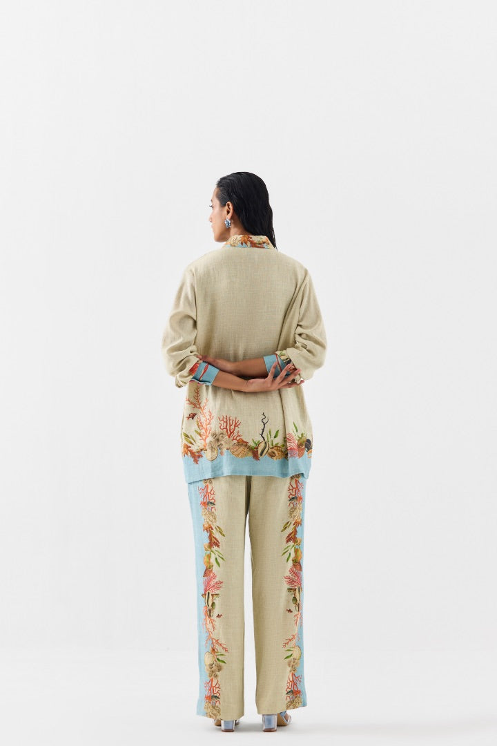 Printed Shirt and Pants Co-ord Set | Modest | Linen | summer