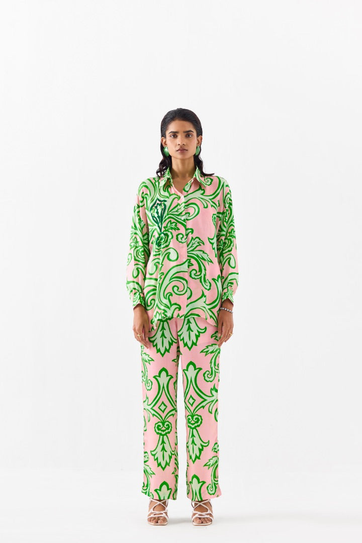 Printed Shirt and Pants Co-ord Set | Modest | Linen | summer