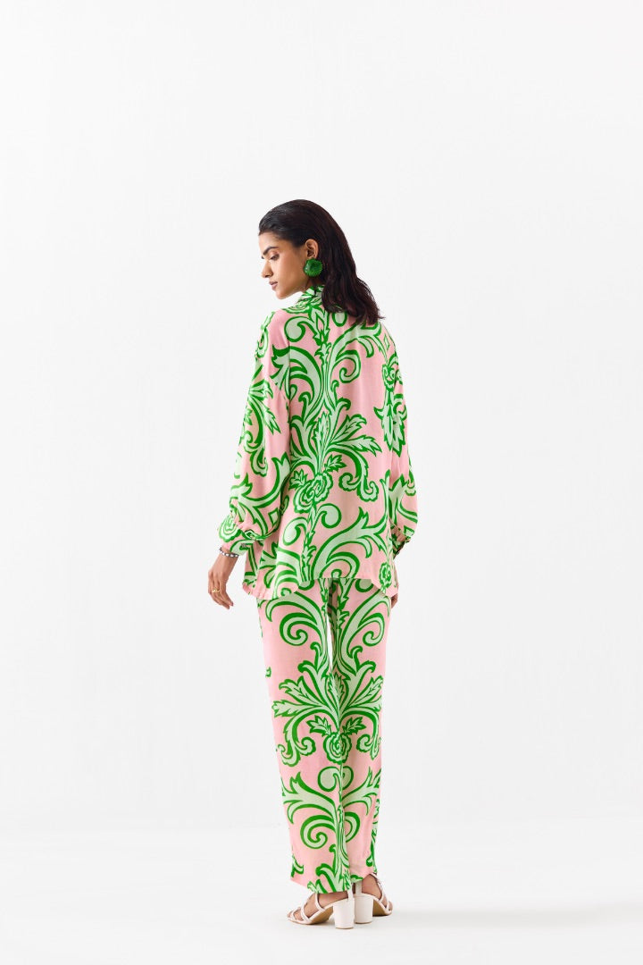Printed Shirt and Pants Co-ord Set | Modest | Linen | summer