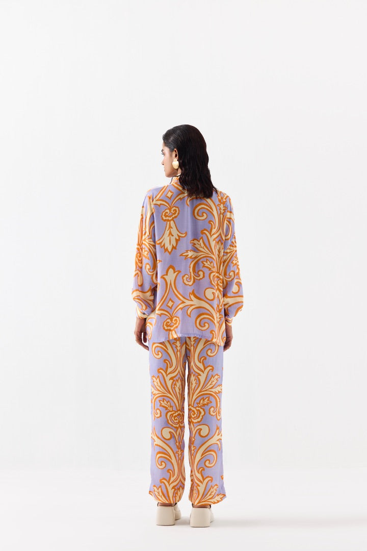 Printed Shirt and Pants Co-ord Set | Modest | Linen | summer