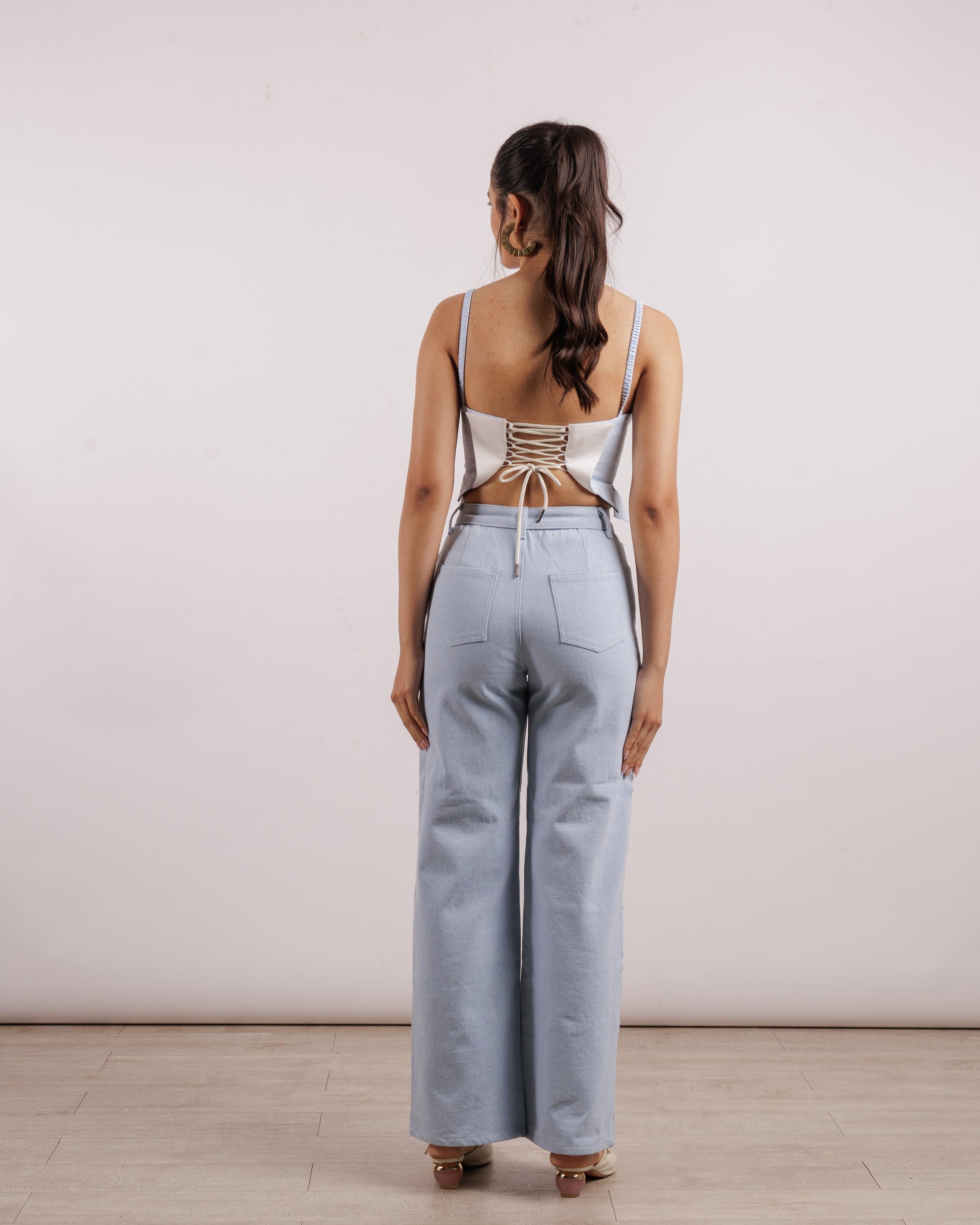 Eliza Butterfly Corset - Blue