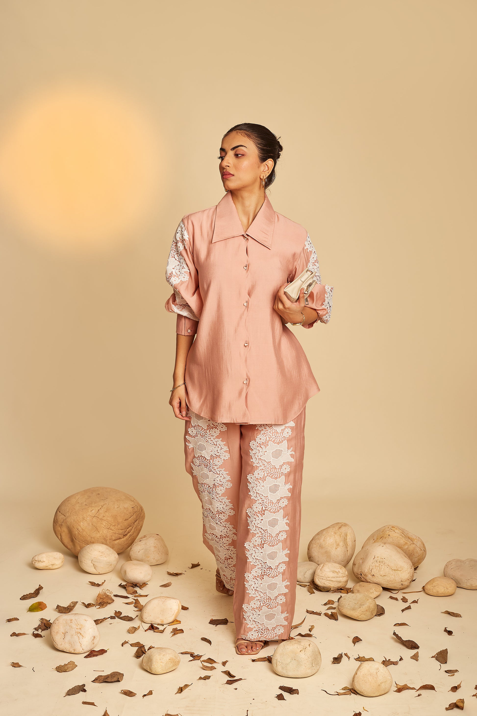 Pink Floral Co-Ord Set front
