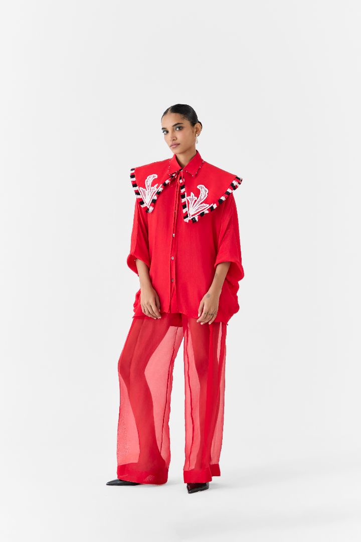 Ruby Batwing Shirt with Collar