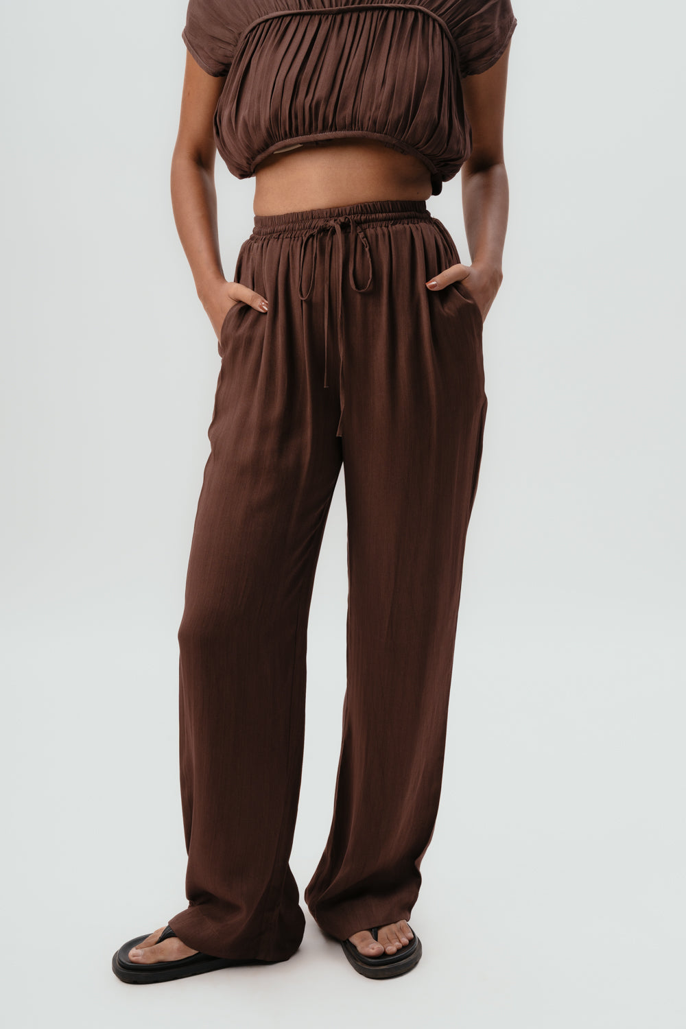 Brown Pants | Mid Rise