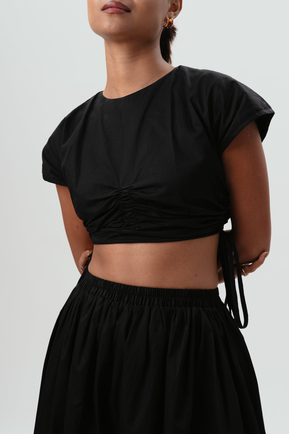 black crop top