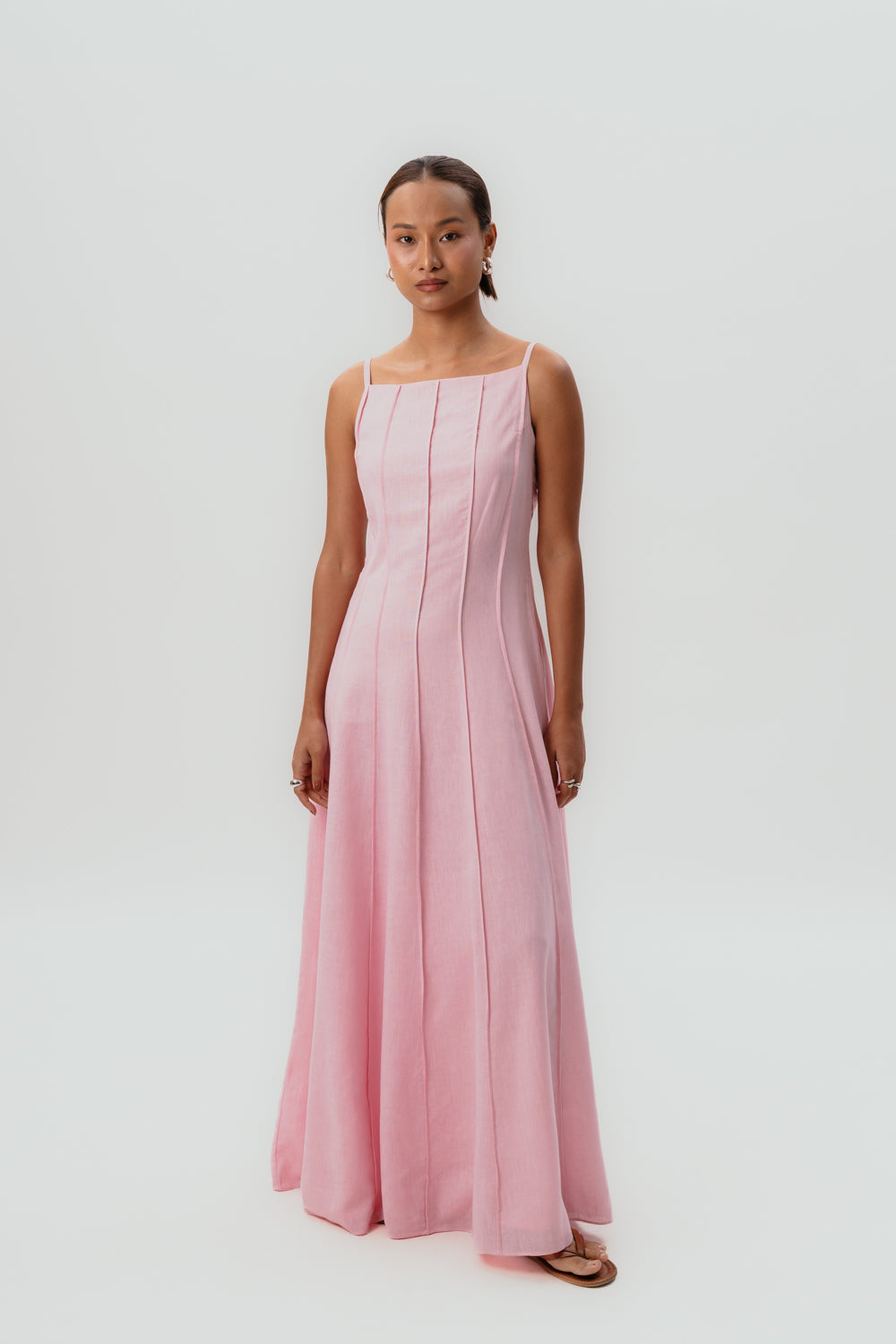 Pink Maxi Dress | Summer Dress | Linen