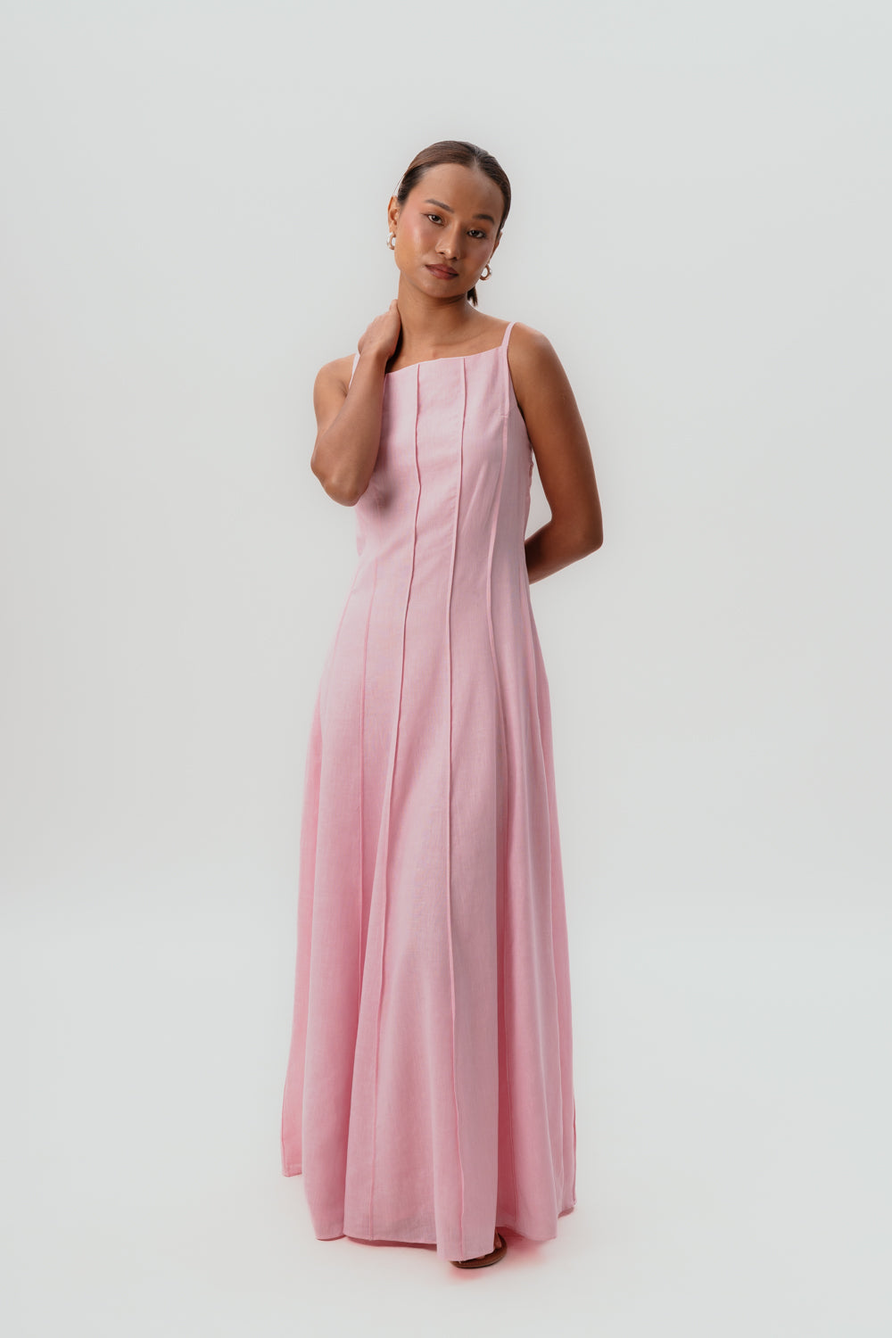 Pink Maxi Dress | Summer Dress | Linen