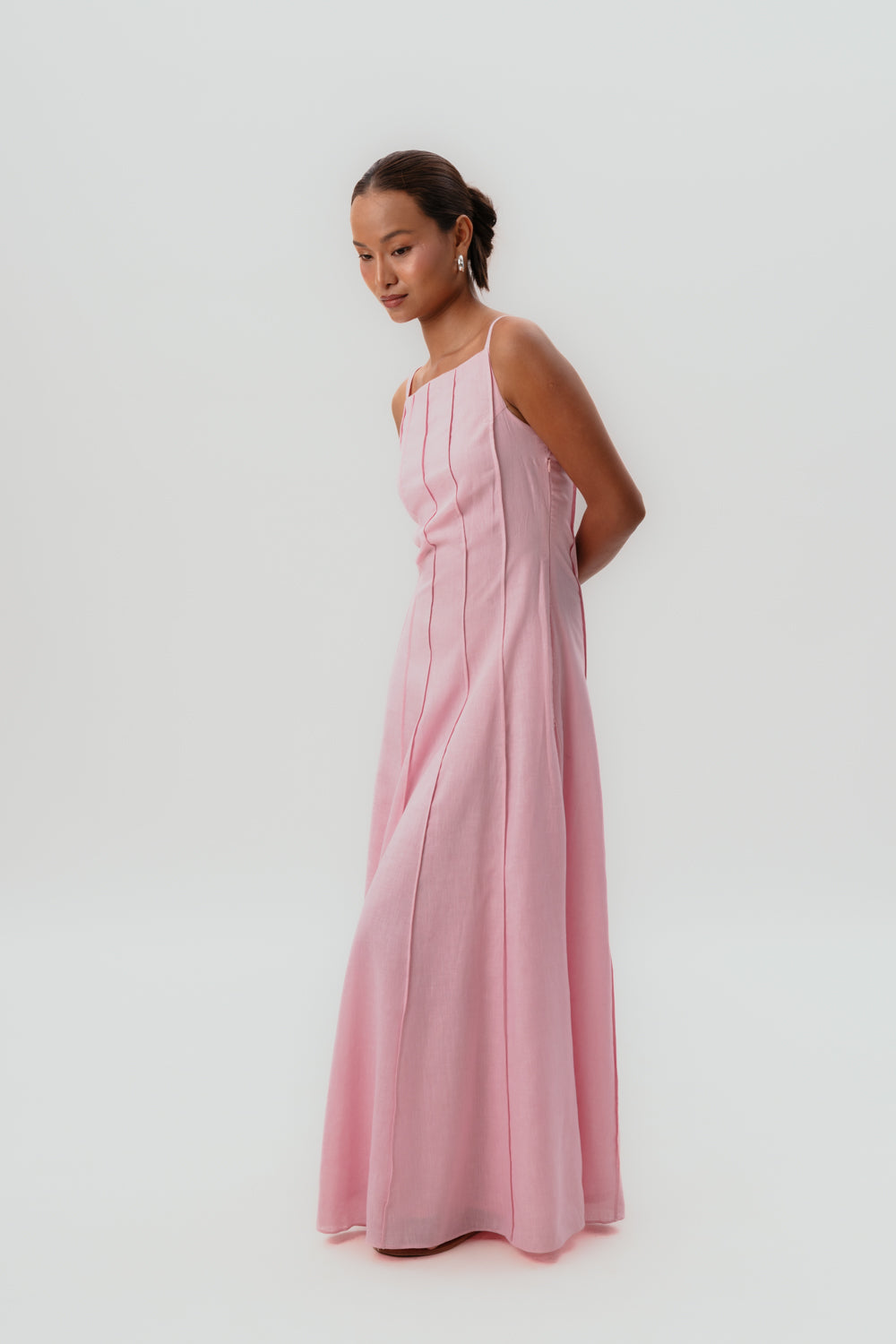Pink Maxi Dress | Summer Dress | Linen
