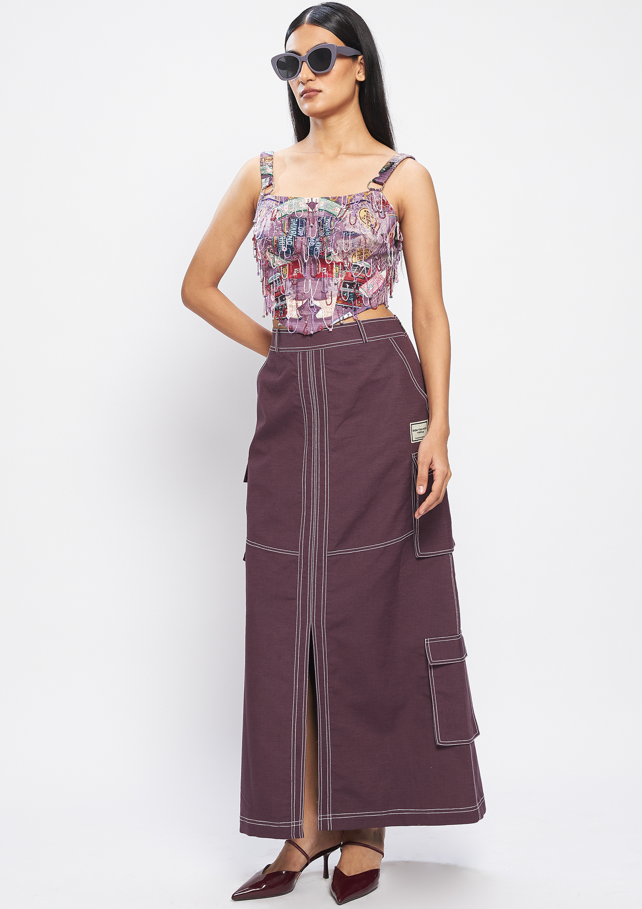 Jamun Cargo Skirt