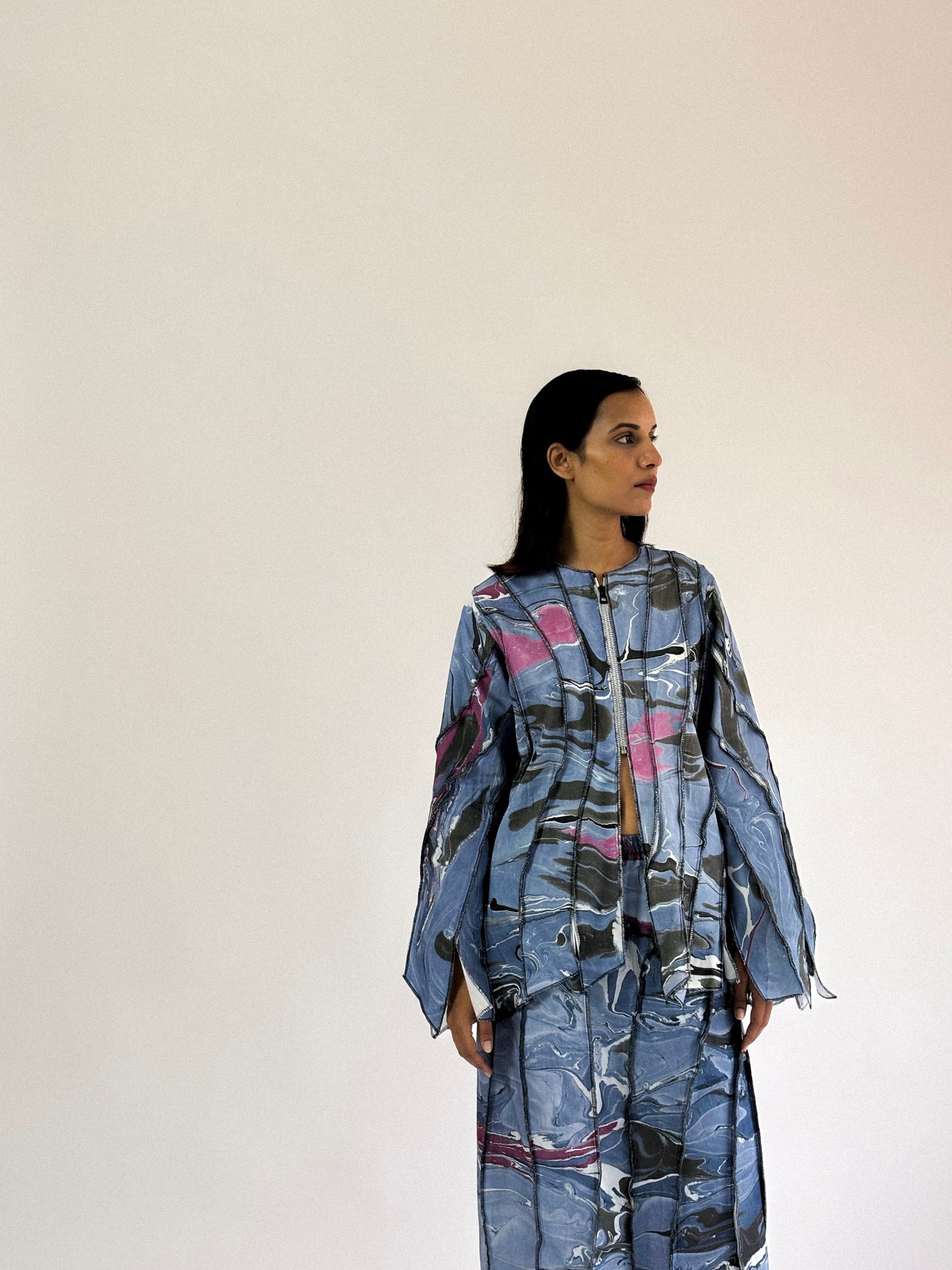 Blue Damson Lady Co-Ord Set