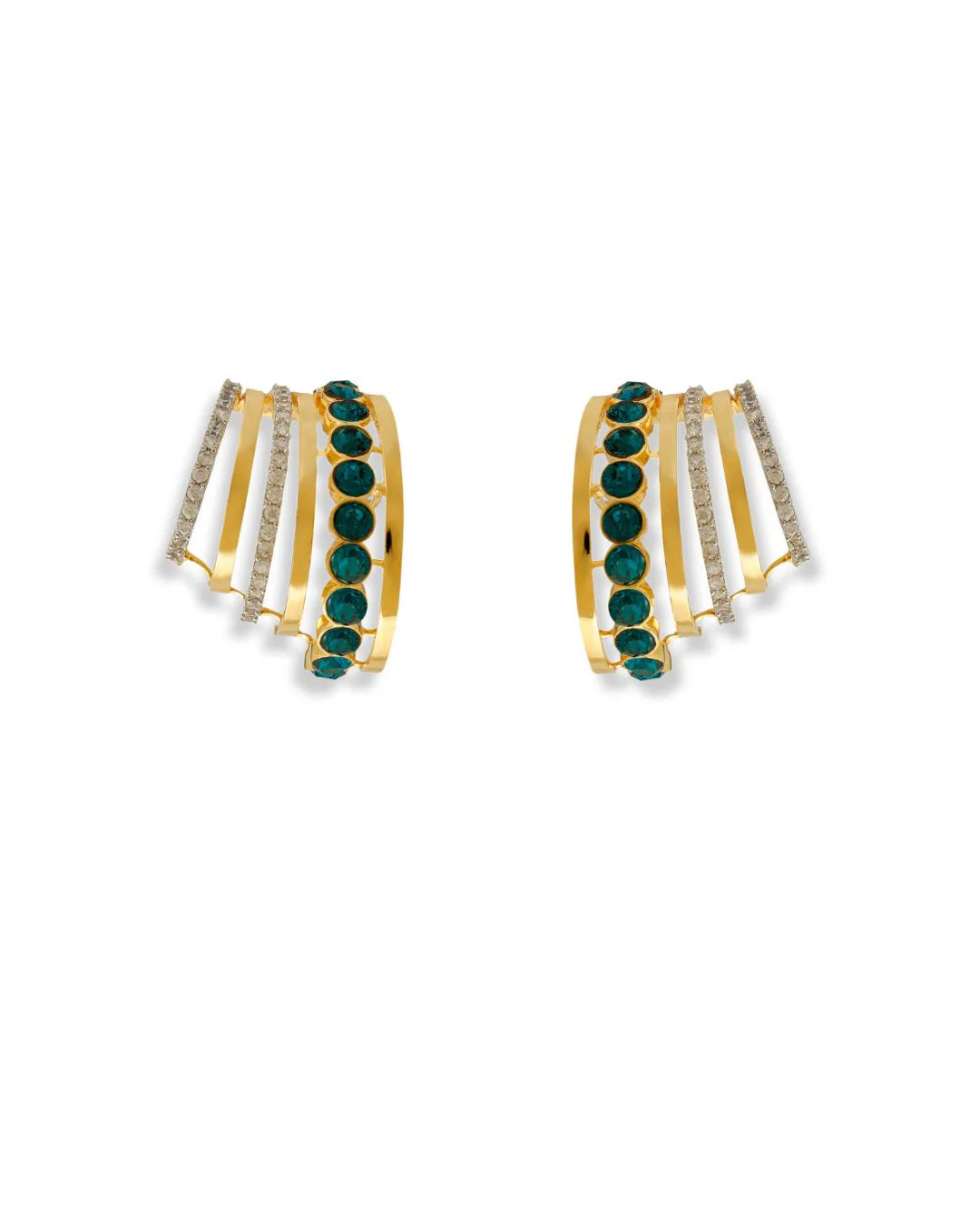 Swarovski Earrings | Green Stone