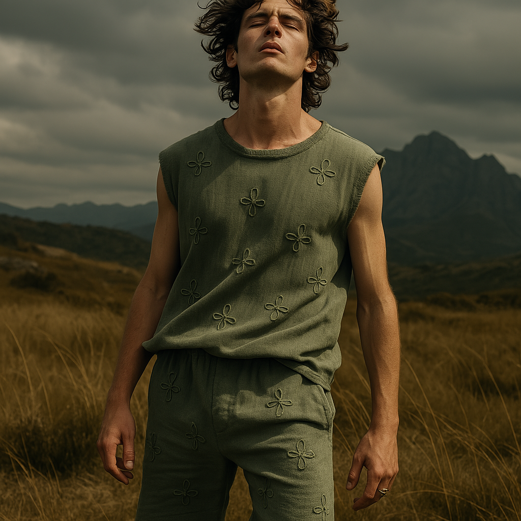 Sage Embroidered Tank