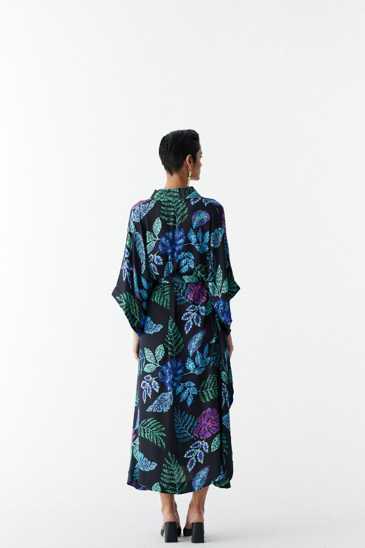 Black Jungle Kaftan front