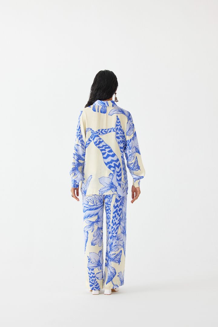 Blue Aphrodite Co-ord Set - back