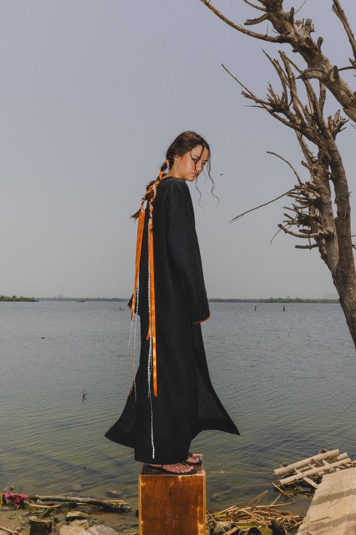 Black Arlo Kaftan