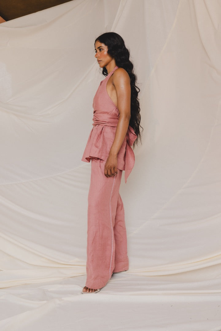 Carrot Paola Wrap around Co-ord Set