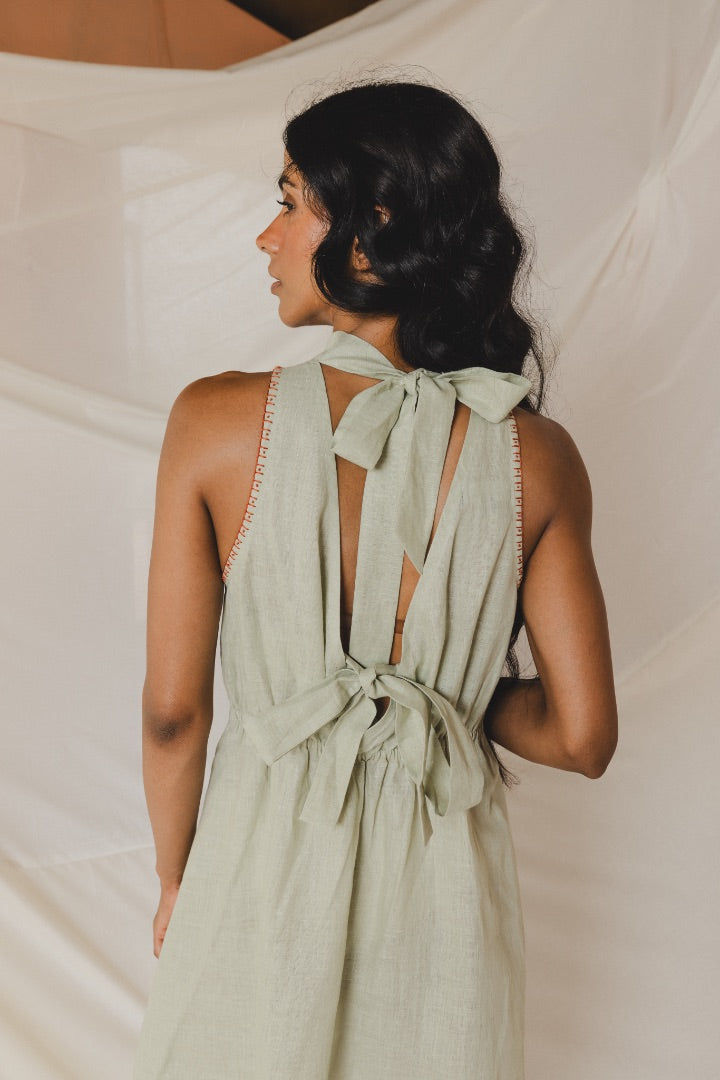 Mint Green Ava Backless Dress