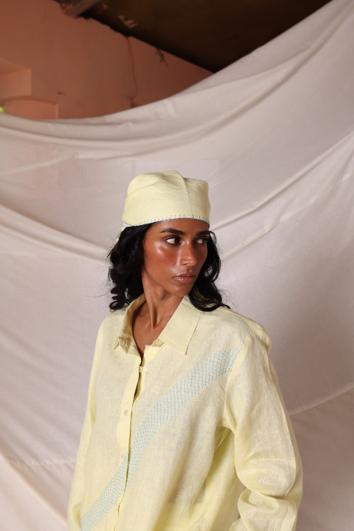 Yellow Cross Wave Co-ord Set