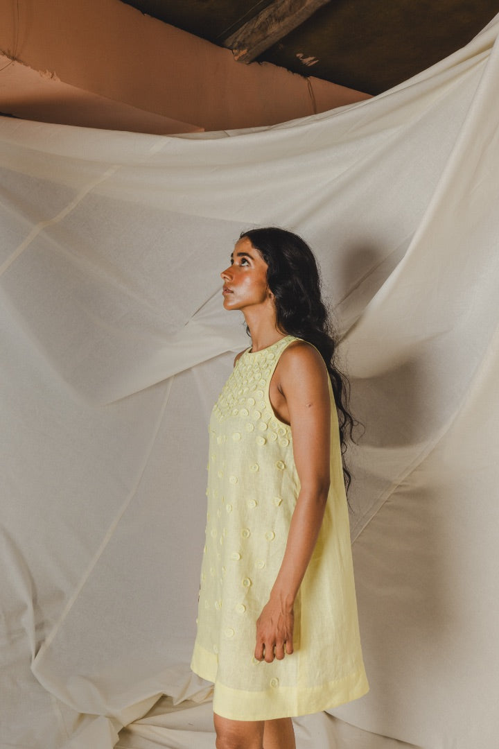 Yellow Masie Circle Dress