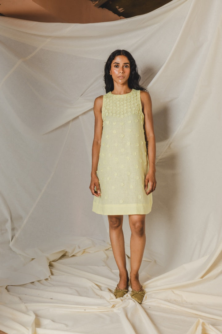 Yellow Masie Circle Dress