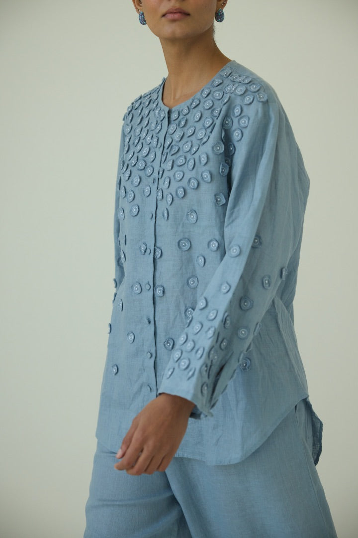 Blue Masie Circles Shirt