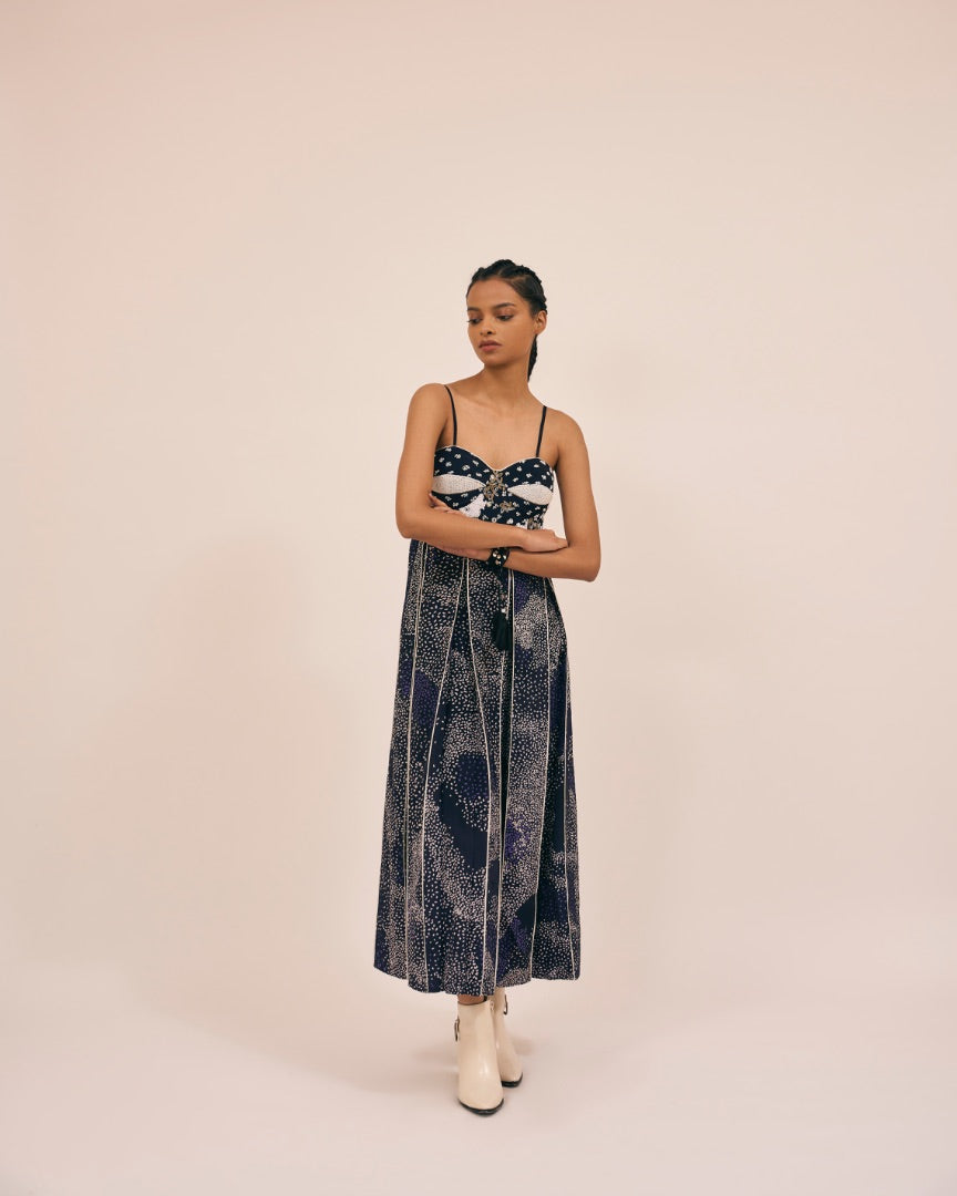 embroidered dress | silk | hand work | party dress