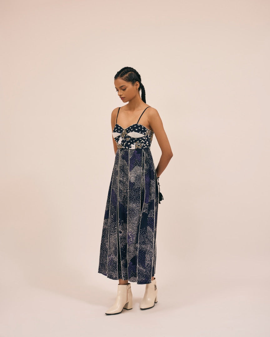embroidered dress | silk | hand work | party dress