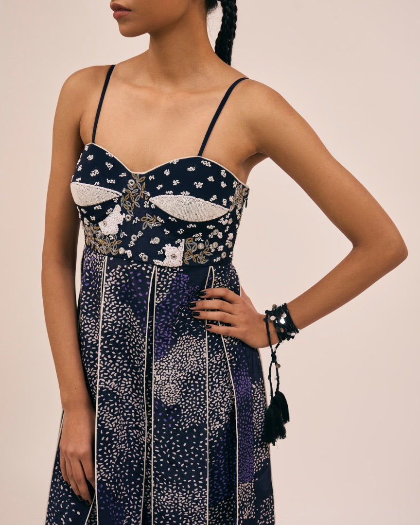 embroidered dress | silk | hand work | party dress