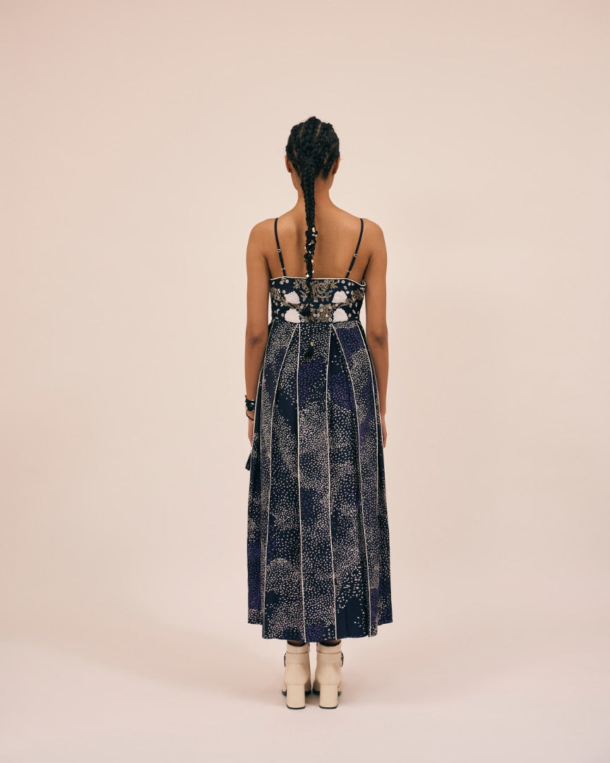embroidered dress | silk | hand work | party dress