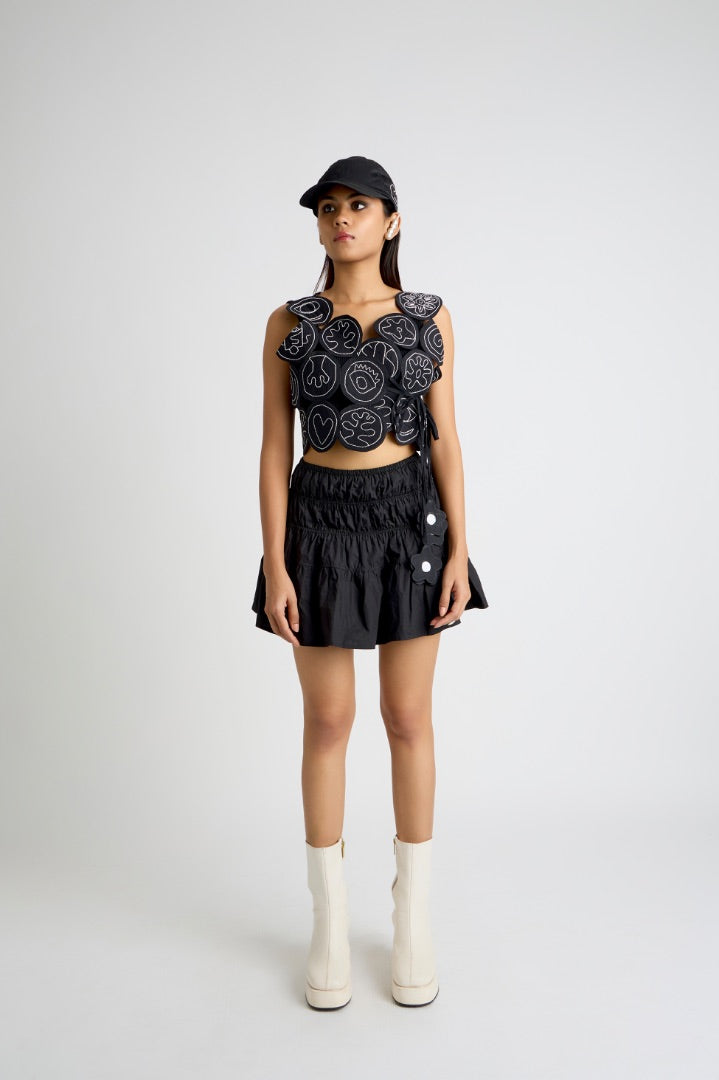 Black Hole Tie-Up Vest