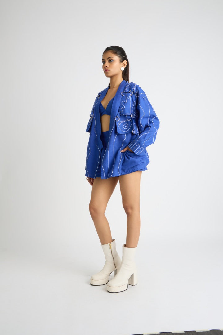 Broken Blue Co-ord Set