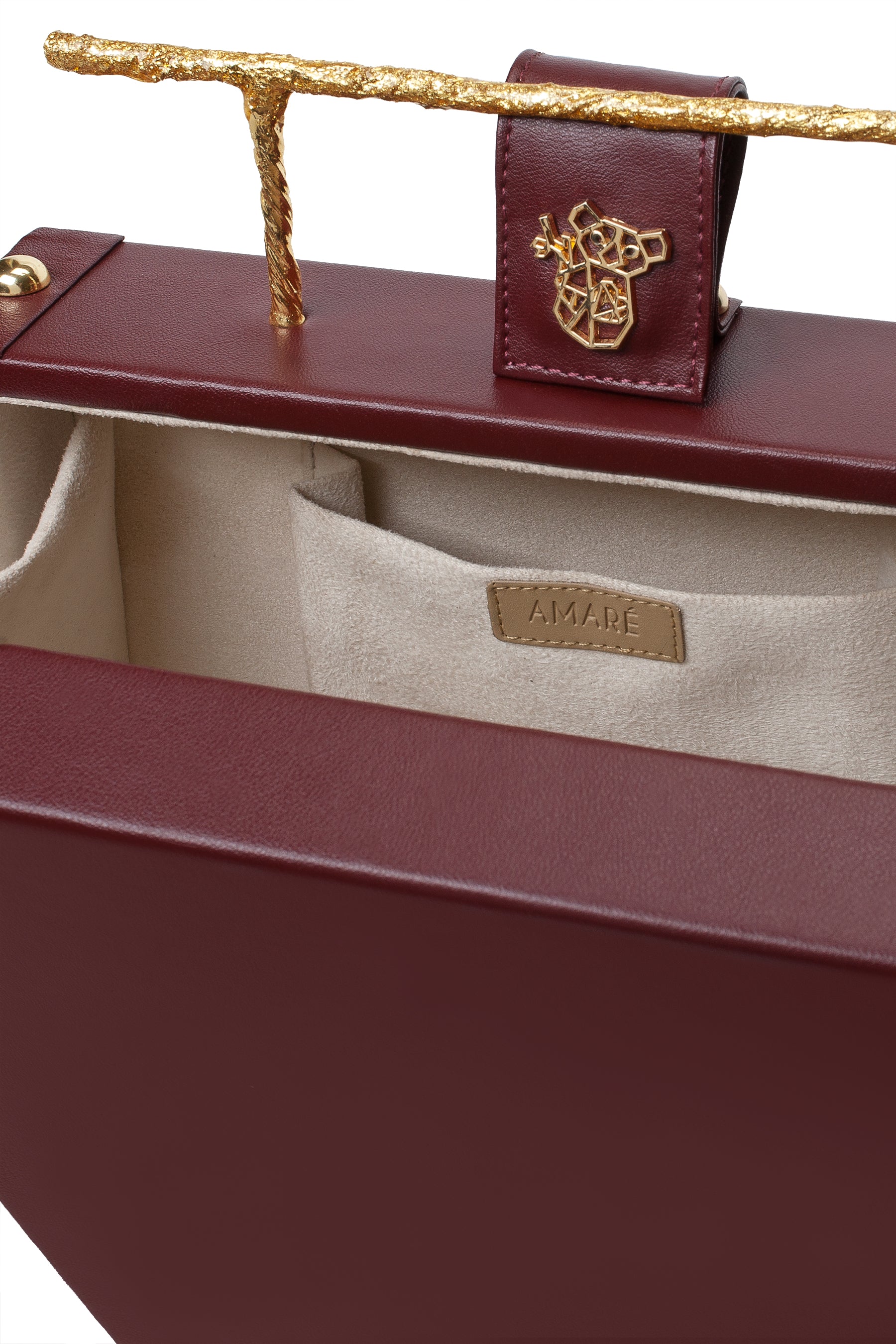 Trunk Bag Maxi in Burgundy | Sustainable | Cactus Leather