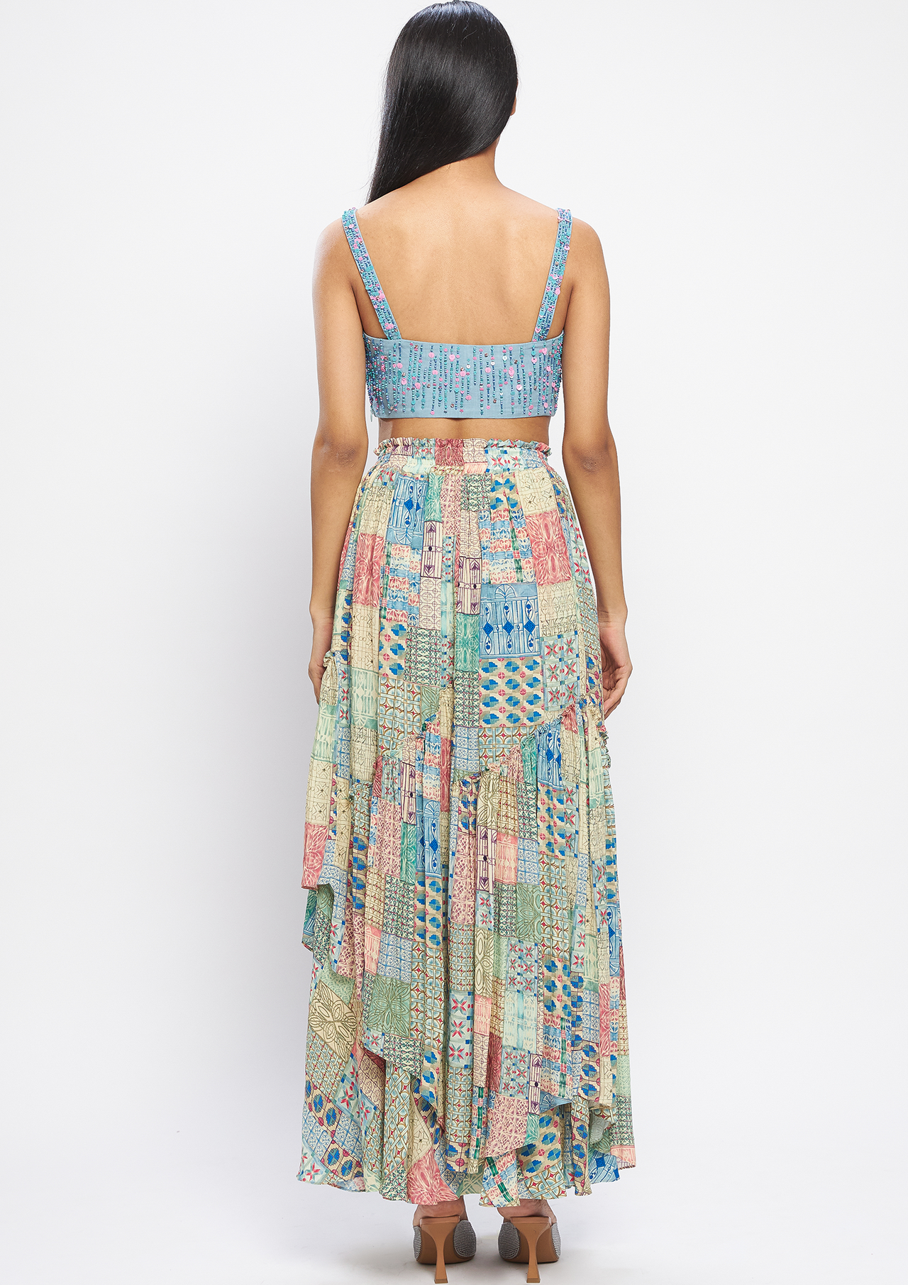 Rumaal Asymmetrical Skirt