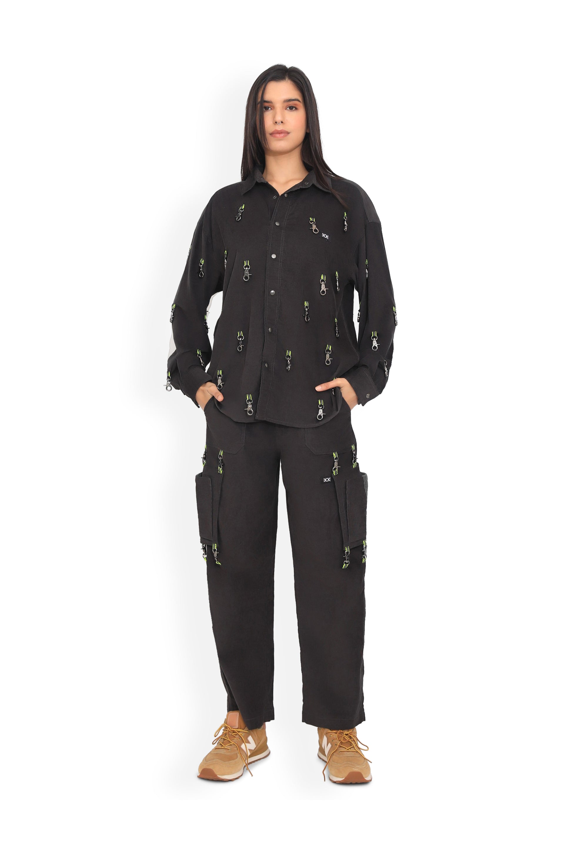 Black Hook Co-ord Set | Corduroy 