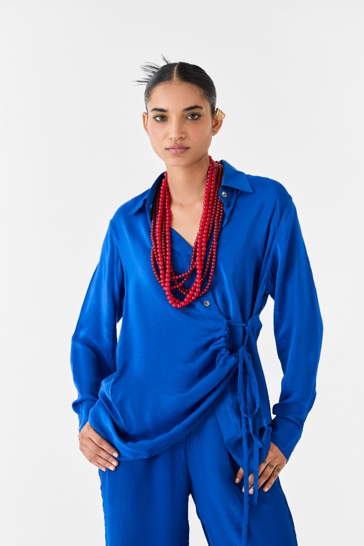 Indigo Shirt and Pants Set