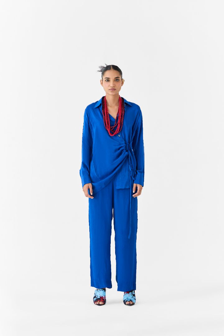 Indigo Shirt and Pants Set