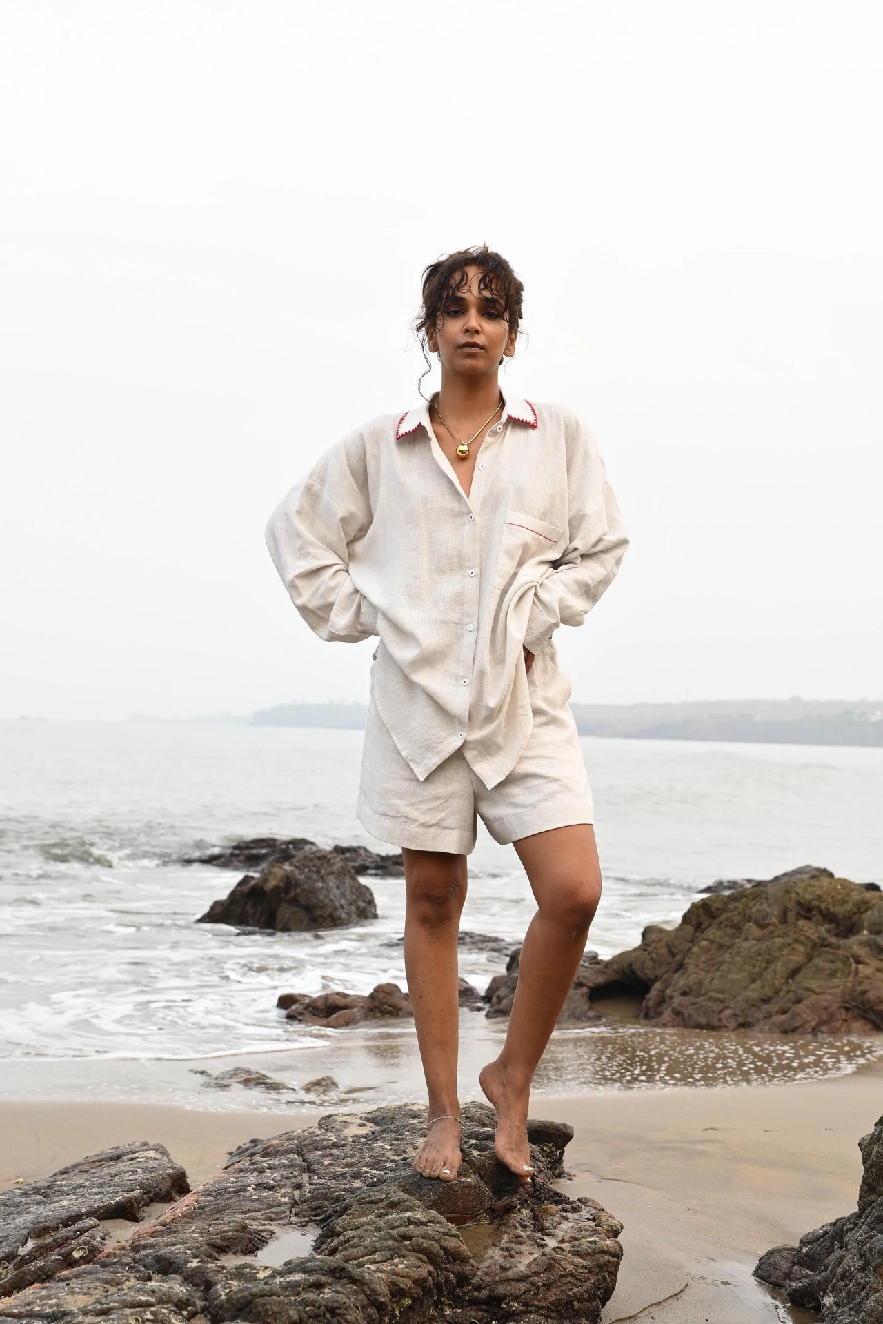 beige linen shirt | summer essentials